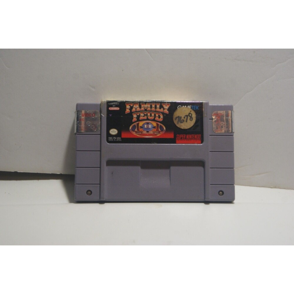 FAMILY FEUD Super Nintendo (SNES, 1993) Family fun Guessing Phrases